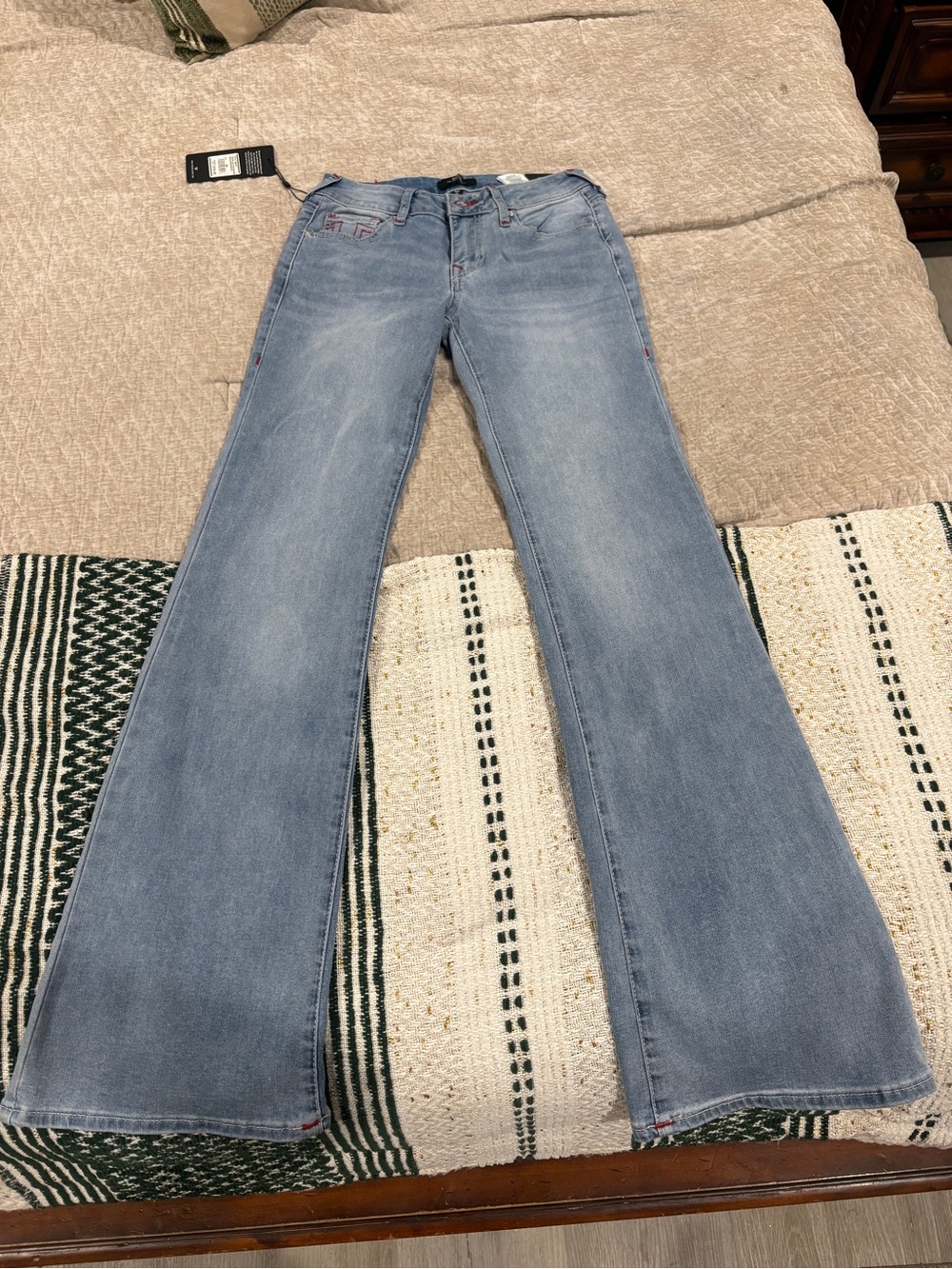 True Religion Light Blue Boot Cut Jeans